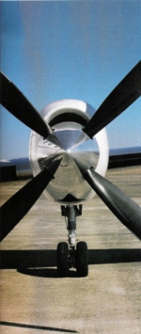 Engine and propeller of Fairchild Metro Jet